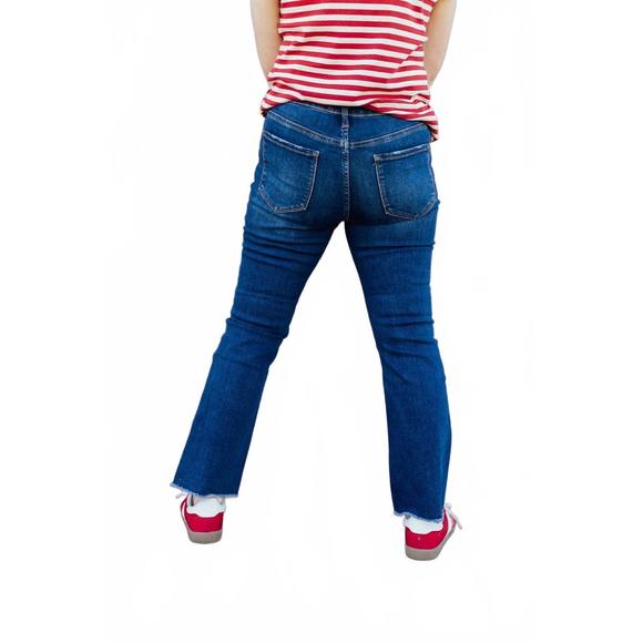 NEW LOVERVET seabrook beach high rise jeans in dark wash - Picture 9 of 10